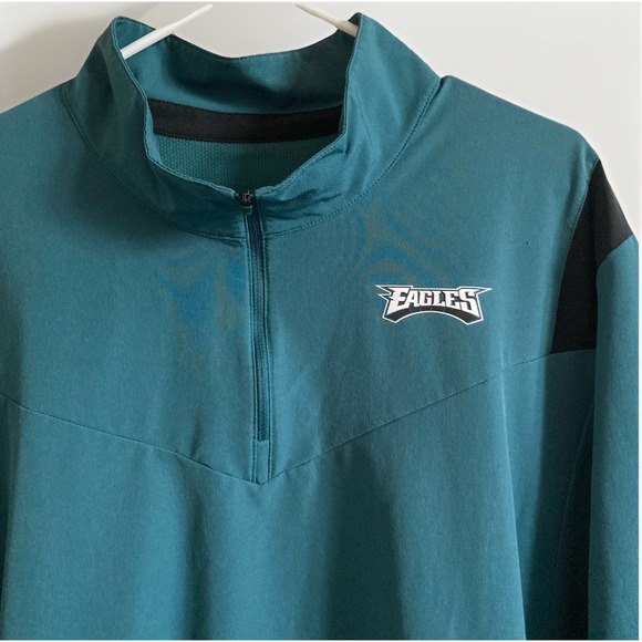 Nike Other - Philadelphia Eagles Nike NFL On Field Long Sleeve Quarter Zip Pullover XXL 2XL
